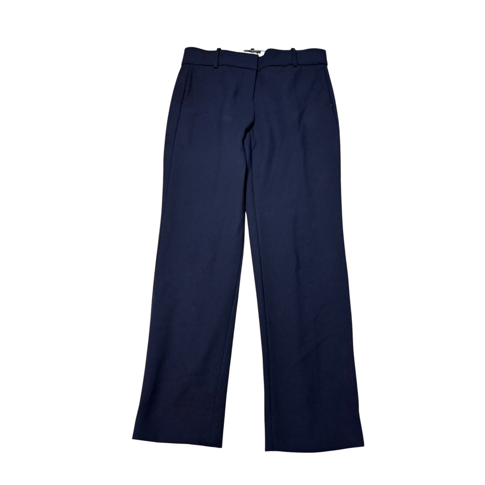 J.Crew 365 Cameron Navy Blue Straight Leg Pants K2090 Womens 8P W32 L27 Petite